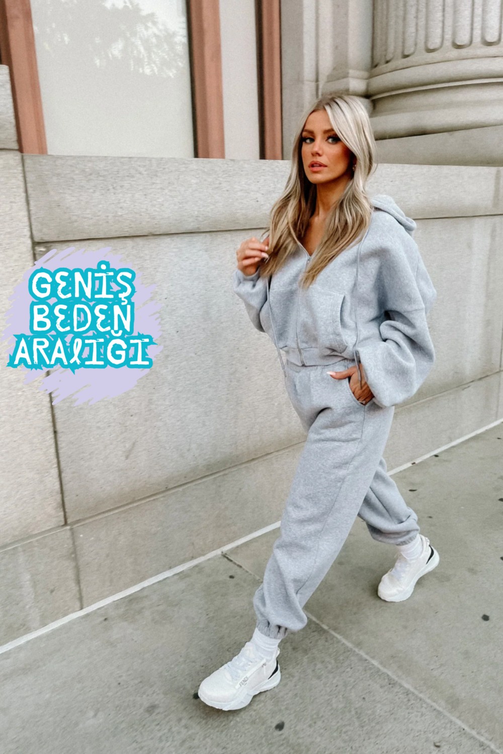 BSBSPOR Baggy Eşofman Altı Jogger Rahat Kesim Yeni Moda Kadın Erkek Siyah Gri görsel 6