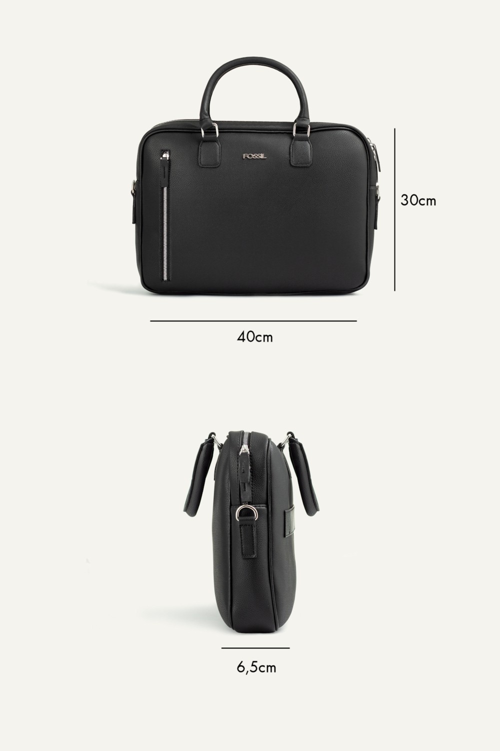Fossil 2036 Vegan Deri Laptop Çantası Evrak Çantası Unisex Şık Tasarım görsel 8