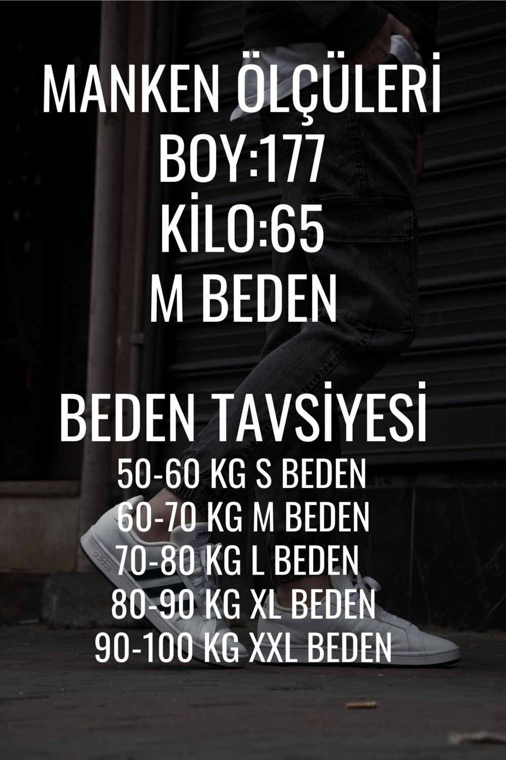 Osyday Erkek Jogger Kargo Cepli Kot Pantolon - Lastikli Bel ve Paça, Yıkamalı Denim görsel 5