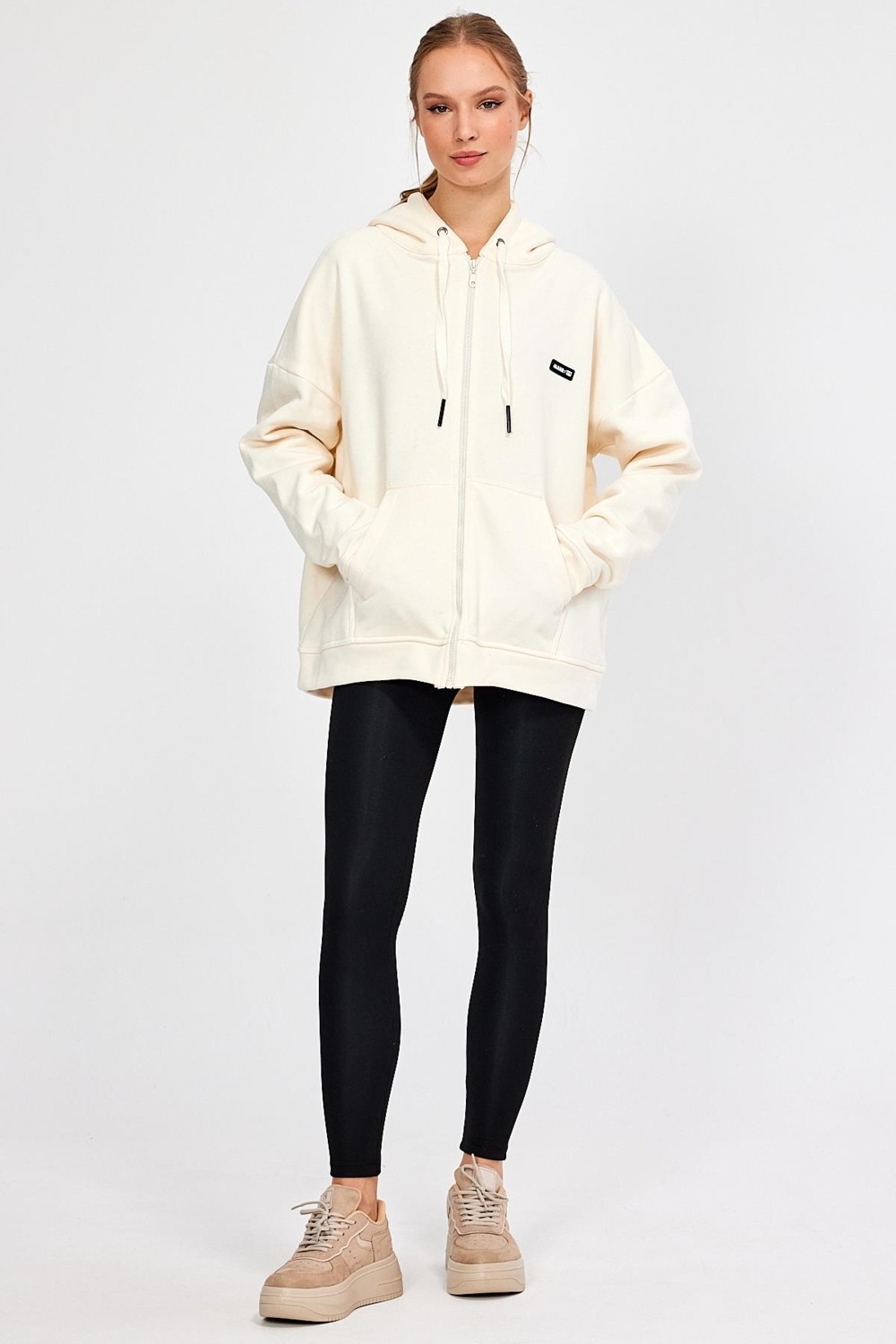 Alexander Gardi Alexandergardı Fermuarlı Kapüşonlu Sweatshirt (UN-501403)