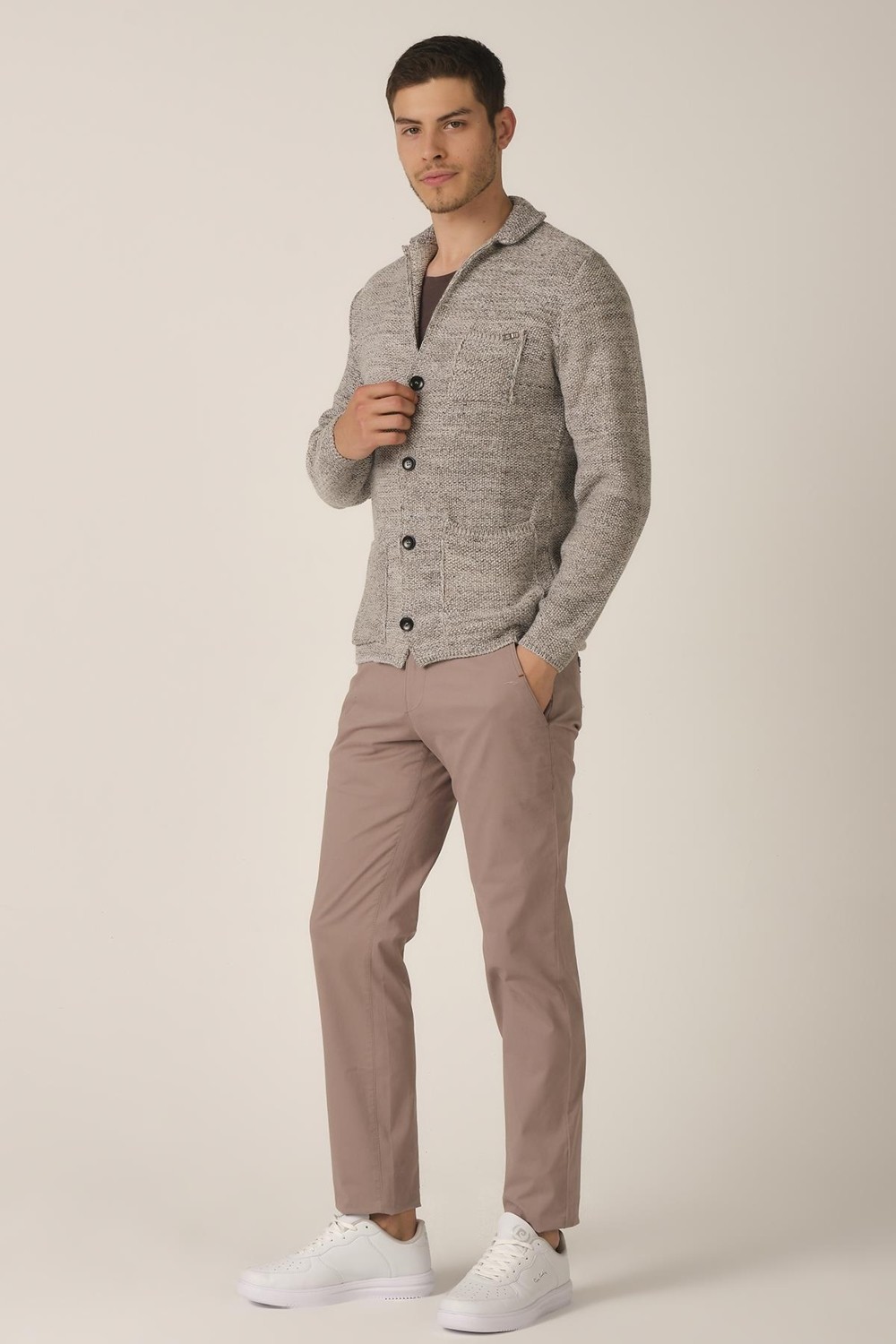 Alexander Gardi Alexandergardı Slim Fit Triko Ceket (E21-21103) görsel 3
