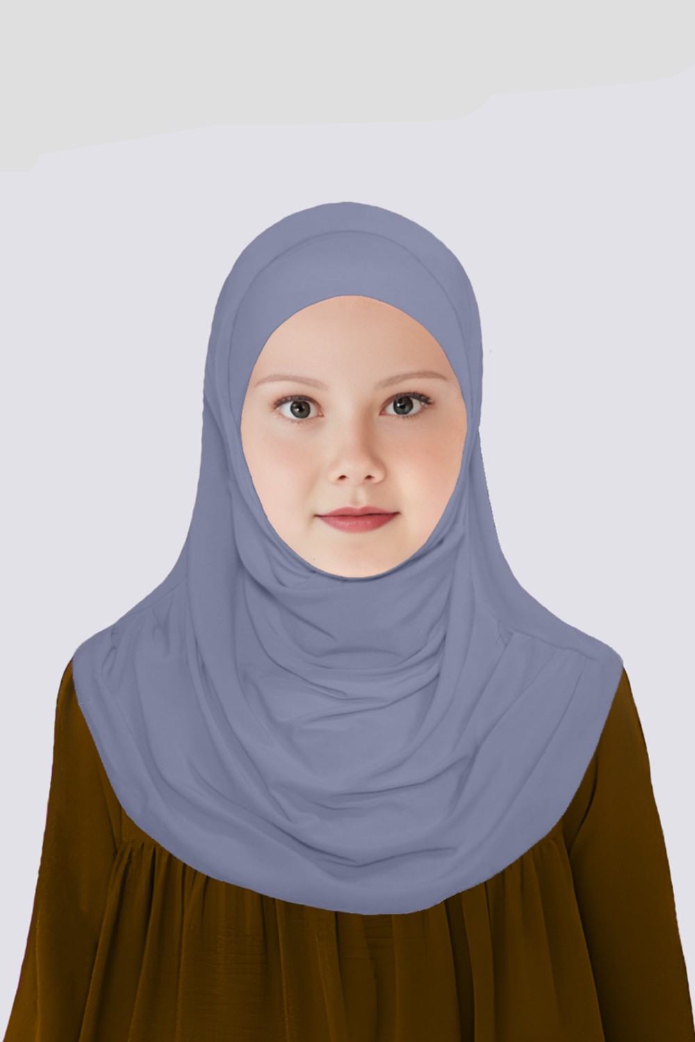 Betül Akbay Kız Çocuk Pratik Başörtü Pamuk Meryem Model Siyah