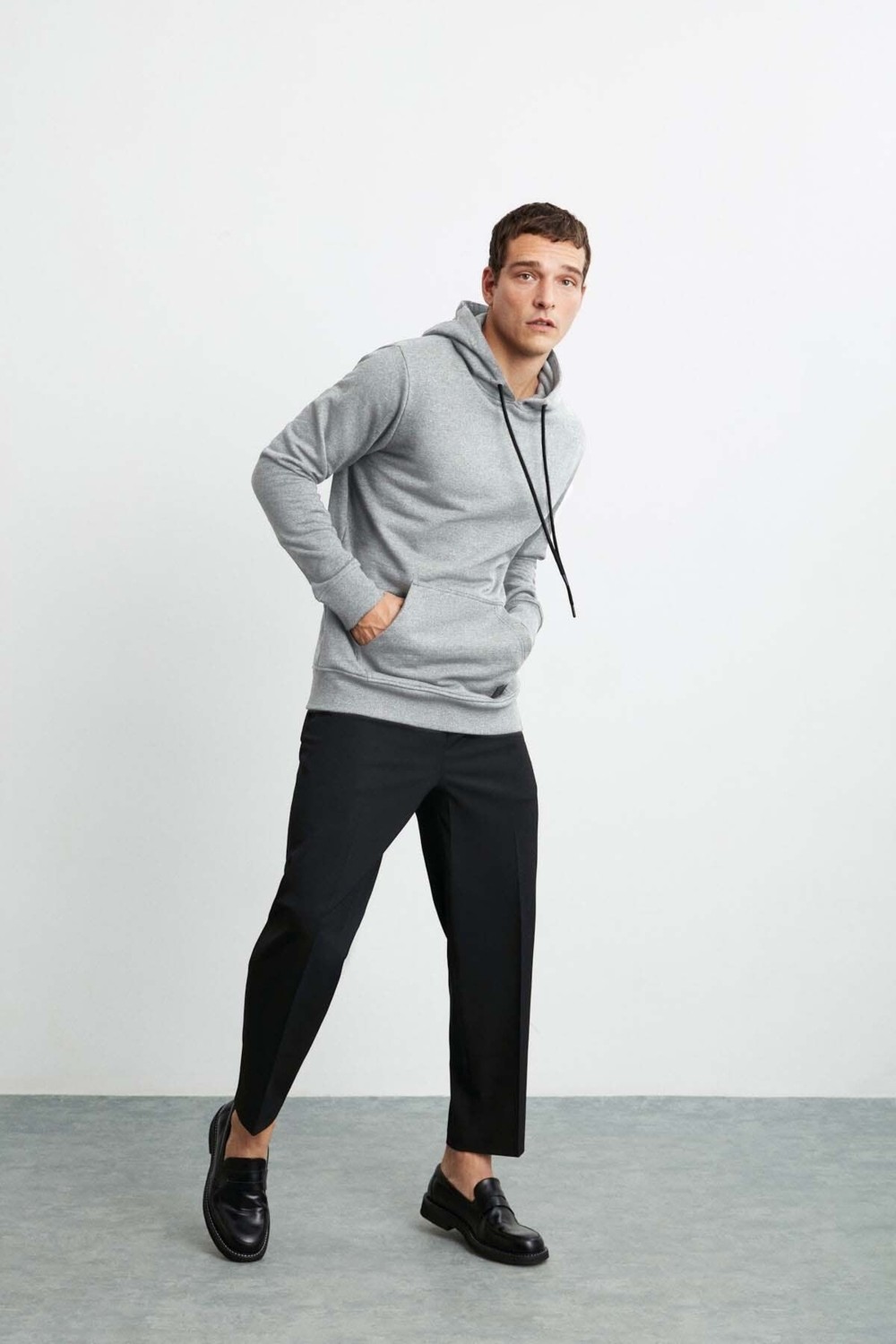 Grimelange Jorge Erkek Yumuşacık Kapüşonlu Organik Pamuk Kanguru Cepli Regular Grimelanj Sweatshirt görsel 7