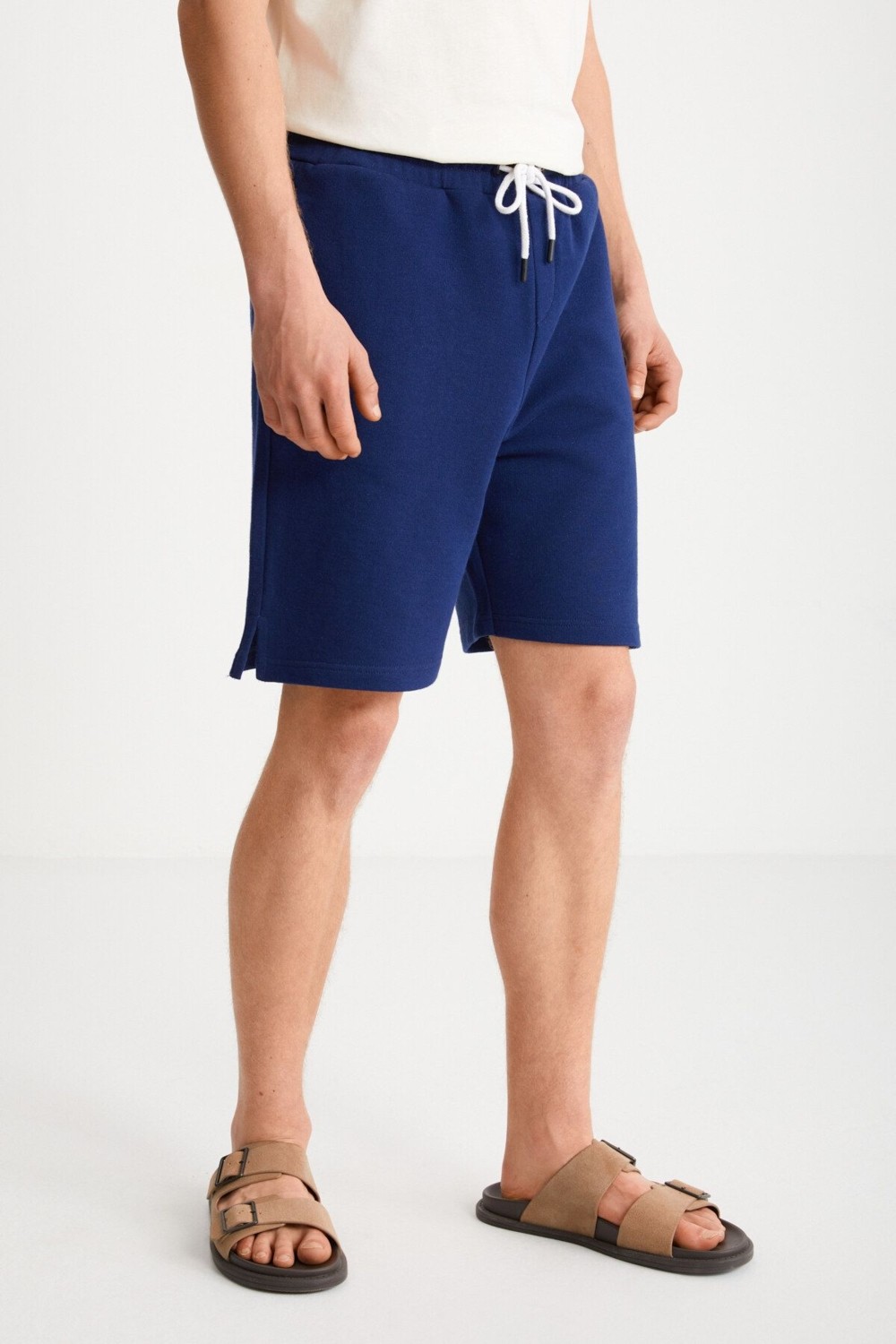 Grimelange Uncertaın Erkek Comfort Fit Beyaz Şort & Bermuda görsel 4