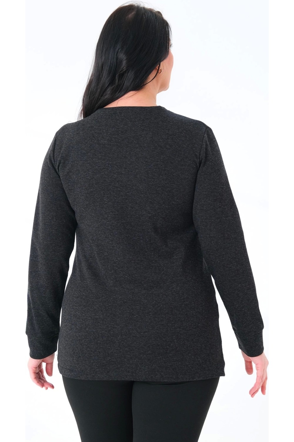 Lady Majestic Kadın Büyük Beden Sweatshirt görsel 2