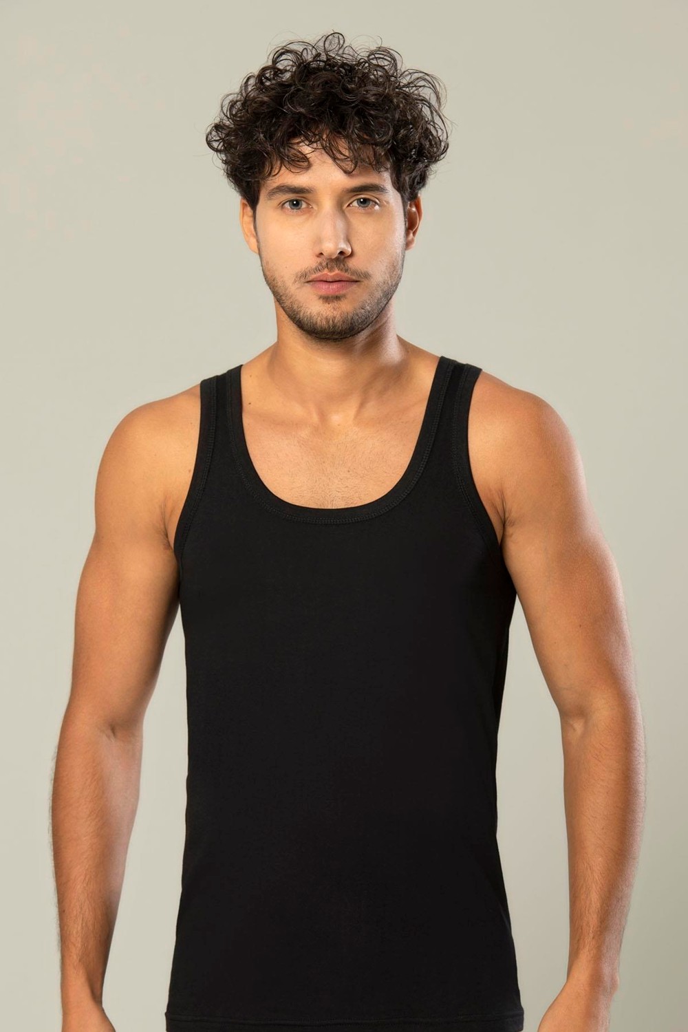 Erdem İç Giyim Erdem Siyah Ribana Atlet 1110