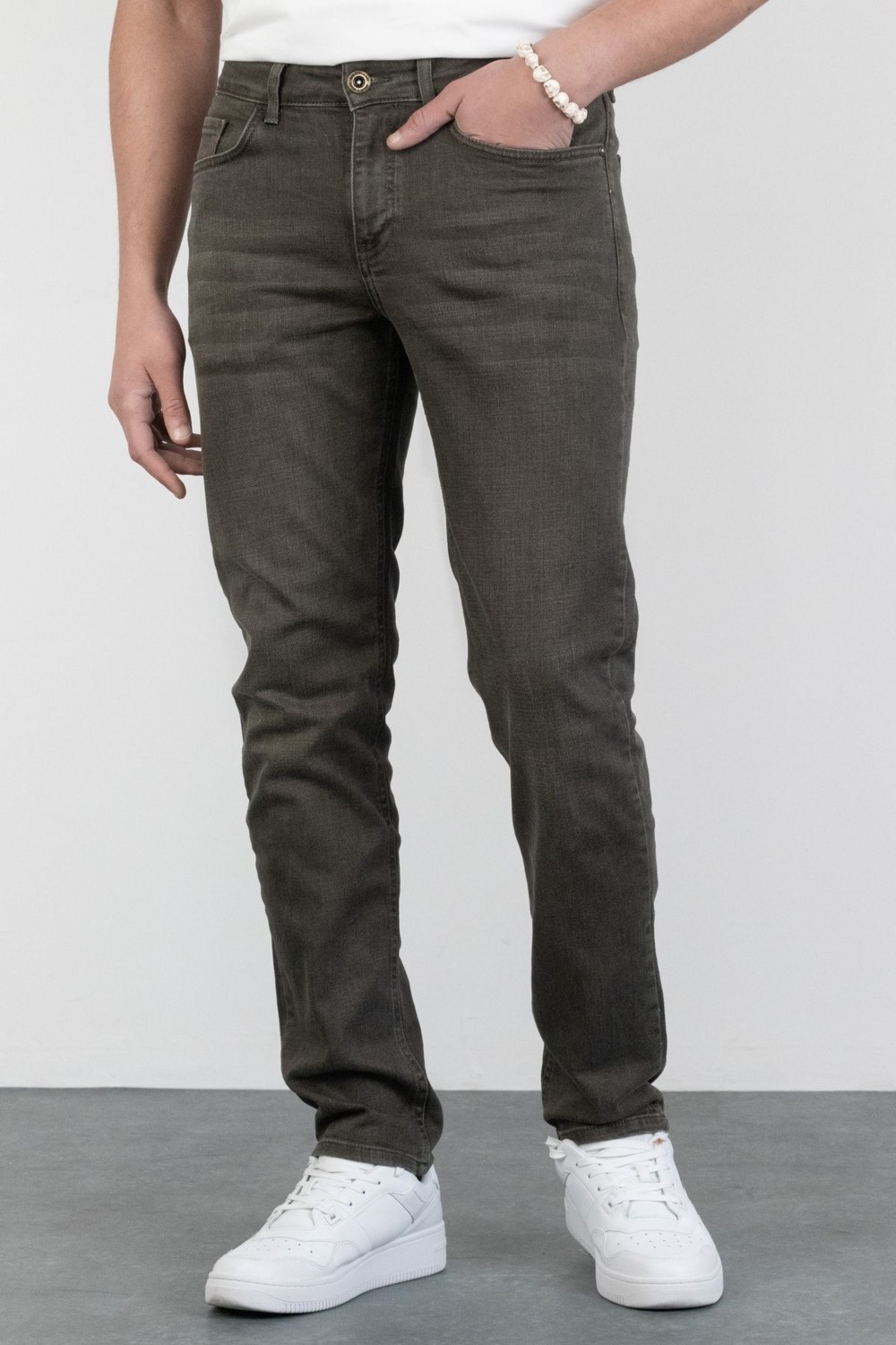 Halat's Erkek Joe Regular Fit Likralı Antrasit Jean Kot Pantolon görsel 2