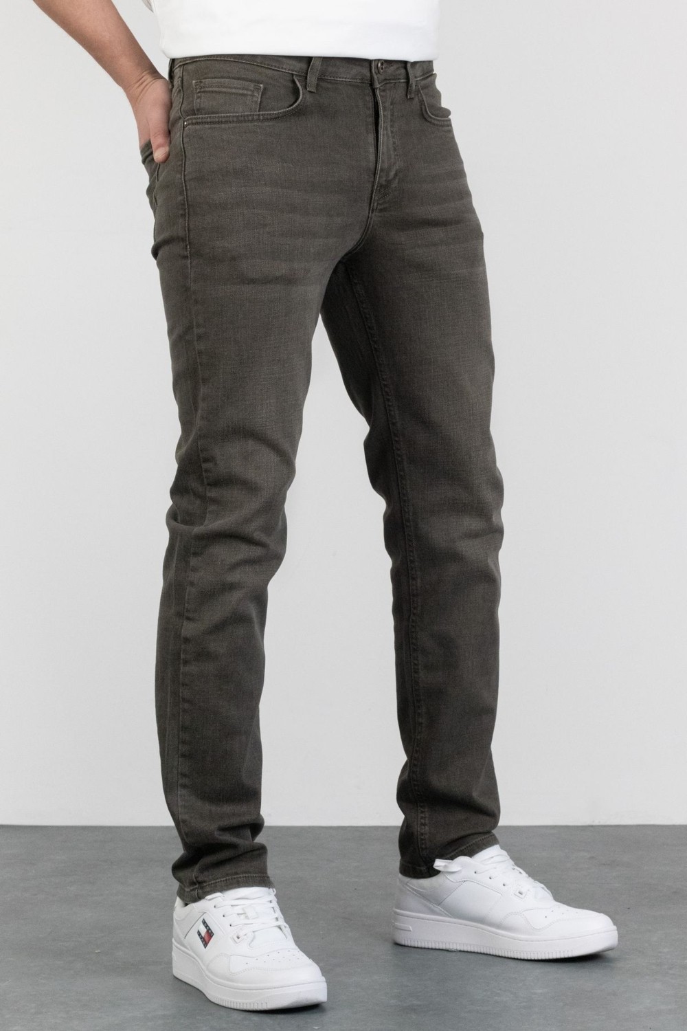 Halat's Erkek Joe Regular Fit Likralı Antrasit Jean Kot Pantolon görsel 3