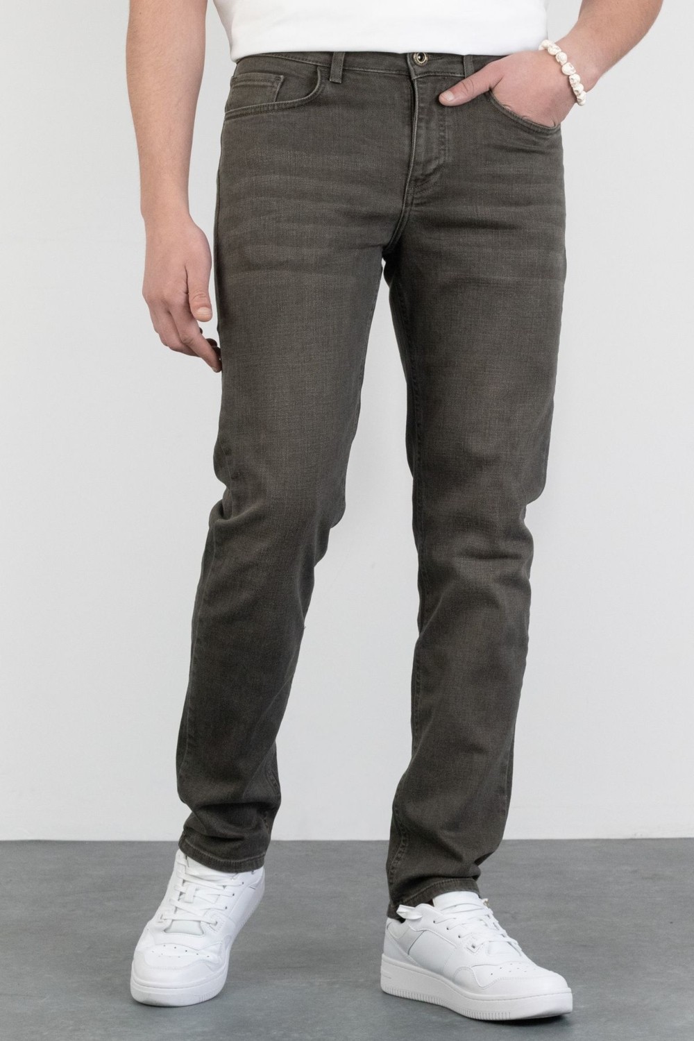 Halat's Erkek Joe Regular Fit Likralı Antrasit Jean Kot Pantolon görsel 4