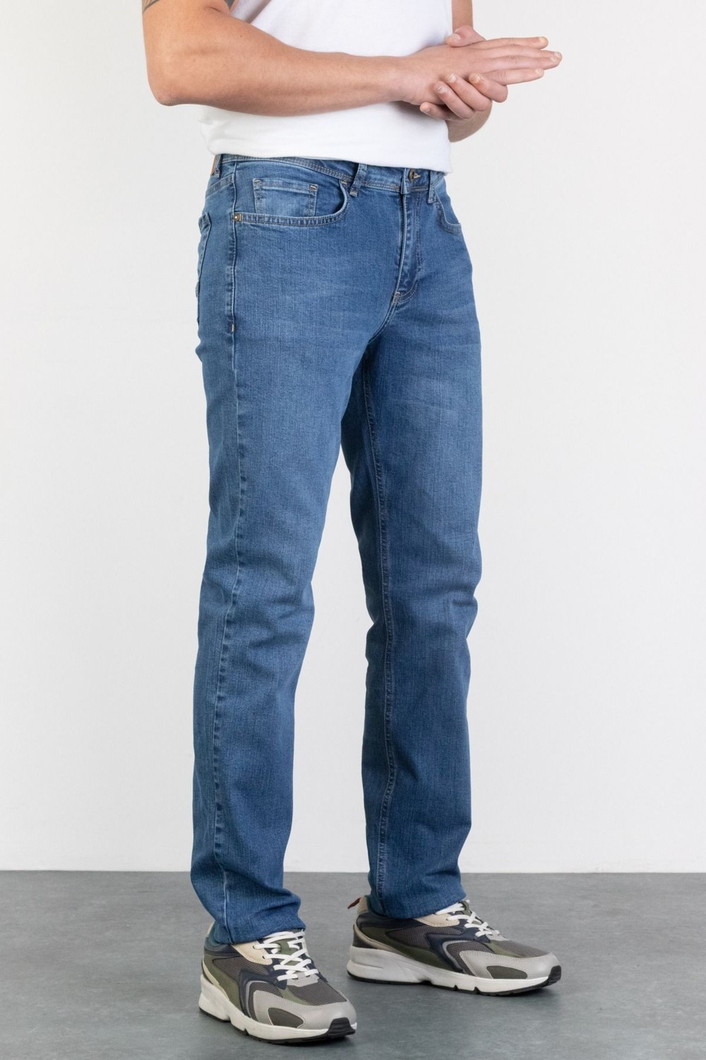 Halat's Erkek Joe Regular Fit Likralı Antrasit Jean Kot Pantolon
