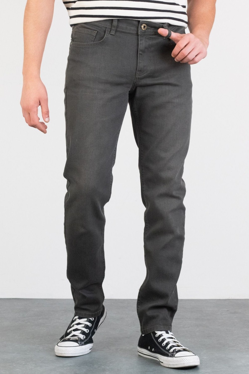 Halat's Erkek Robert Petrol Yeşili Taşlamalı Slim Fit Likralı Jean Kot Pantolon