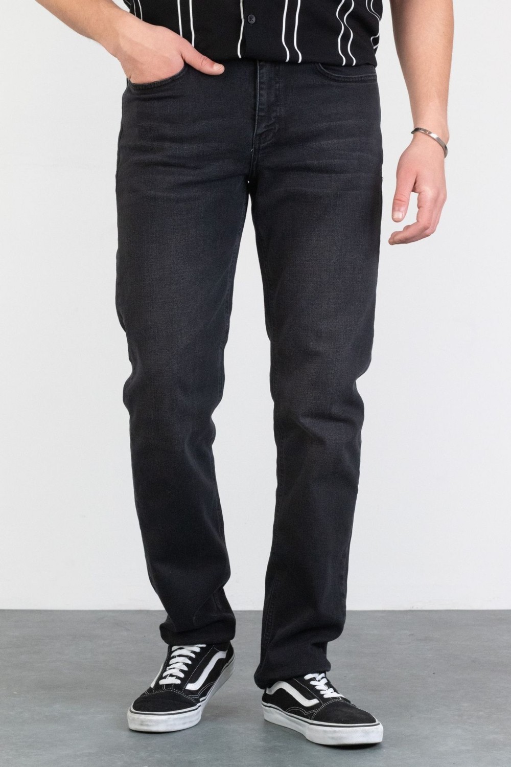 Halat's Erkek Joe Regular Fit Likralı Antrasit Jean Kot Pantolon