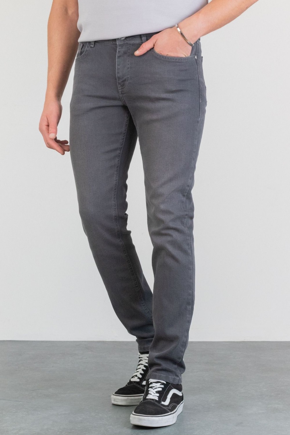 Halat's Erkek Robert Petrol Yeşili Taşlamalı Slim Fit Likralı Jean Kot Pantolon