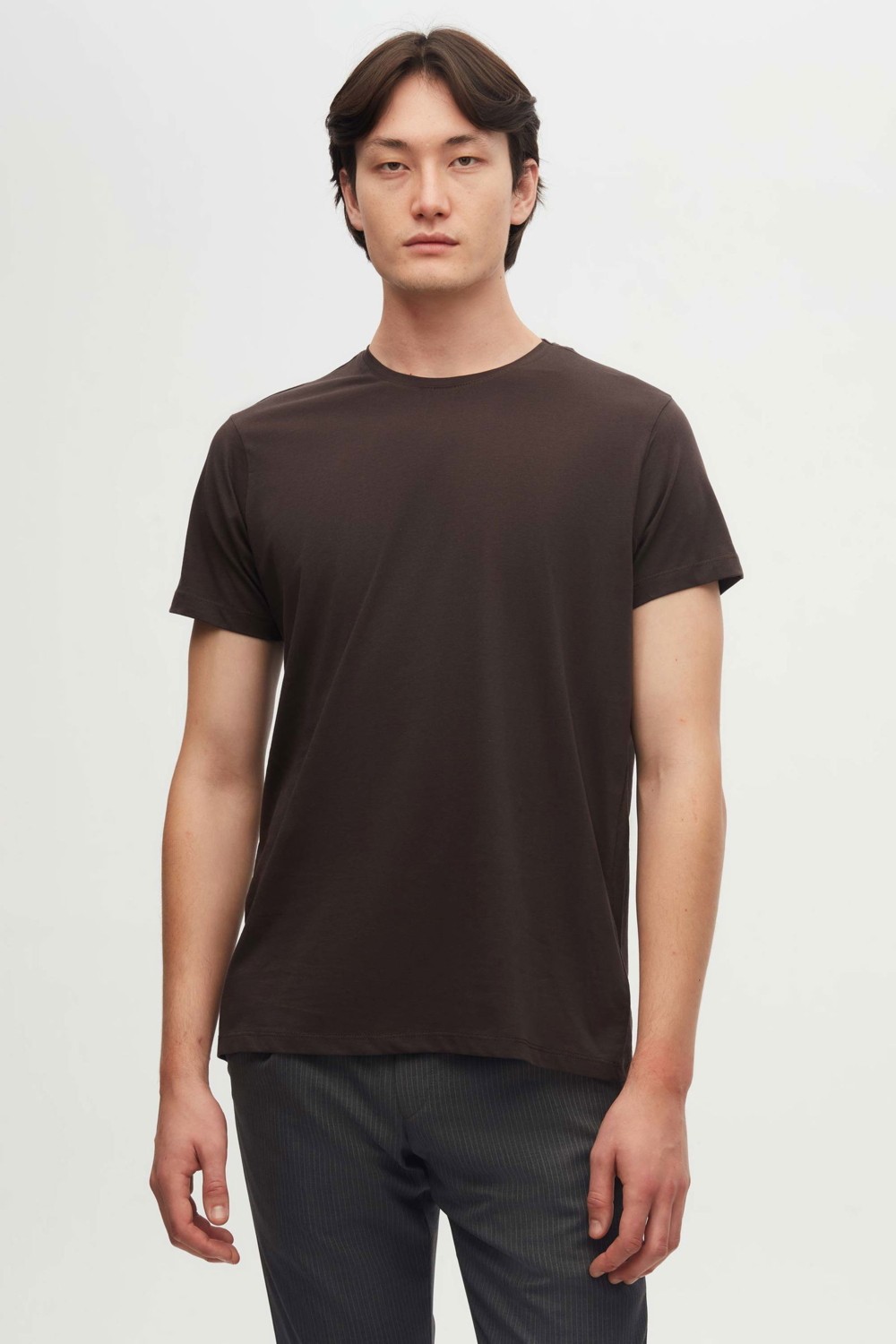 D'S Damat Slim Fit Lacivert Bisiklet Yaka %100 Pamuklu Nefes Alabilen T-shirt 4HC141996753M