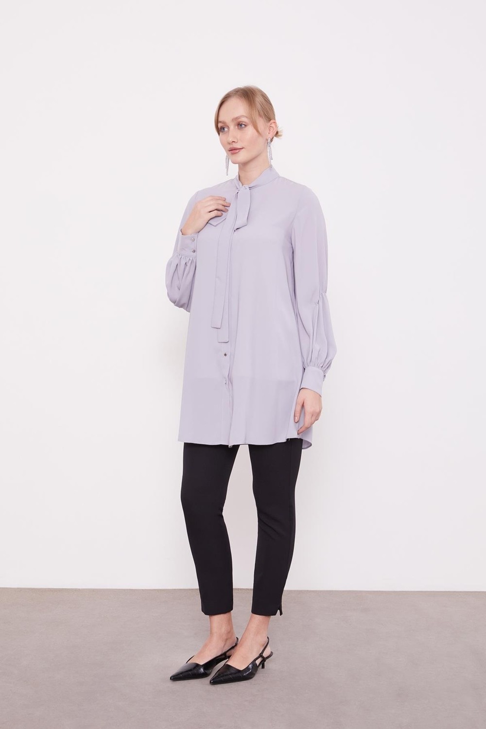 Lêvi D'or Siyah Dar Paça Pantolon görsel 3