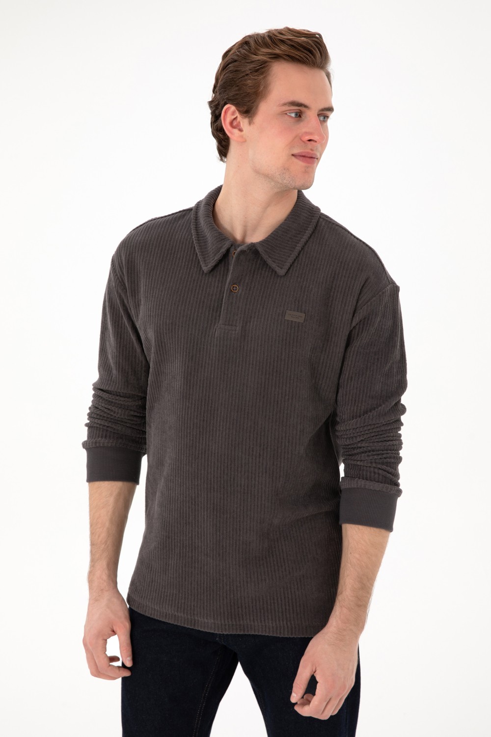 U.S. Polo Assn. Erkek Kahverengi Sweatshirt 50290583-VR029 görsel 3