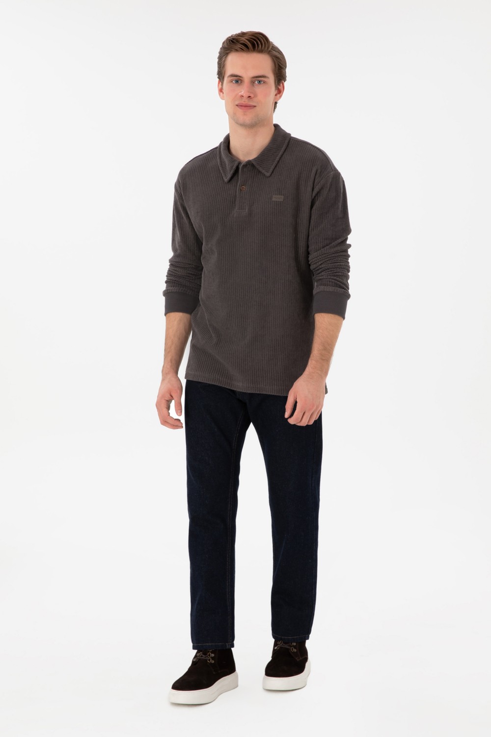 U.S. Polo Assn. Erkek Kahverengi Sweatshirt 50290583-VR029 görsel 4