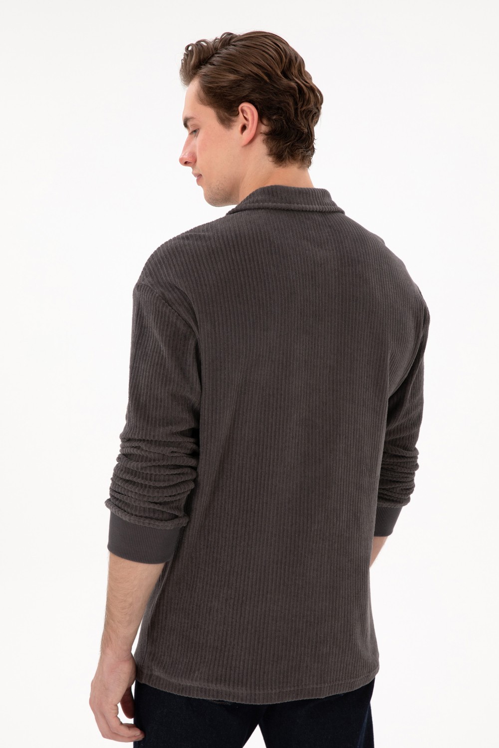 U.S. Polo Assn. Erkek Kahverengi Sweatshirt 50290583-VR029 görsel 5