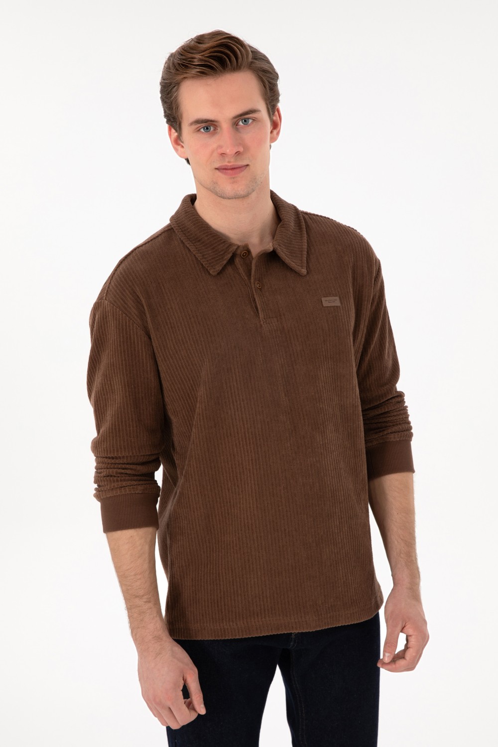 U.S. Polo Assn. Erkek Kahverengi Sweatshirt 50290583-VR029 görsel 8