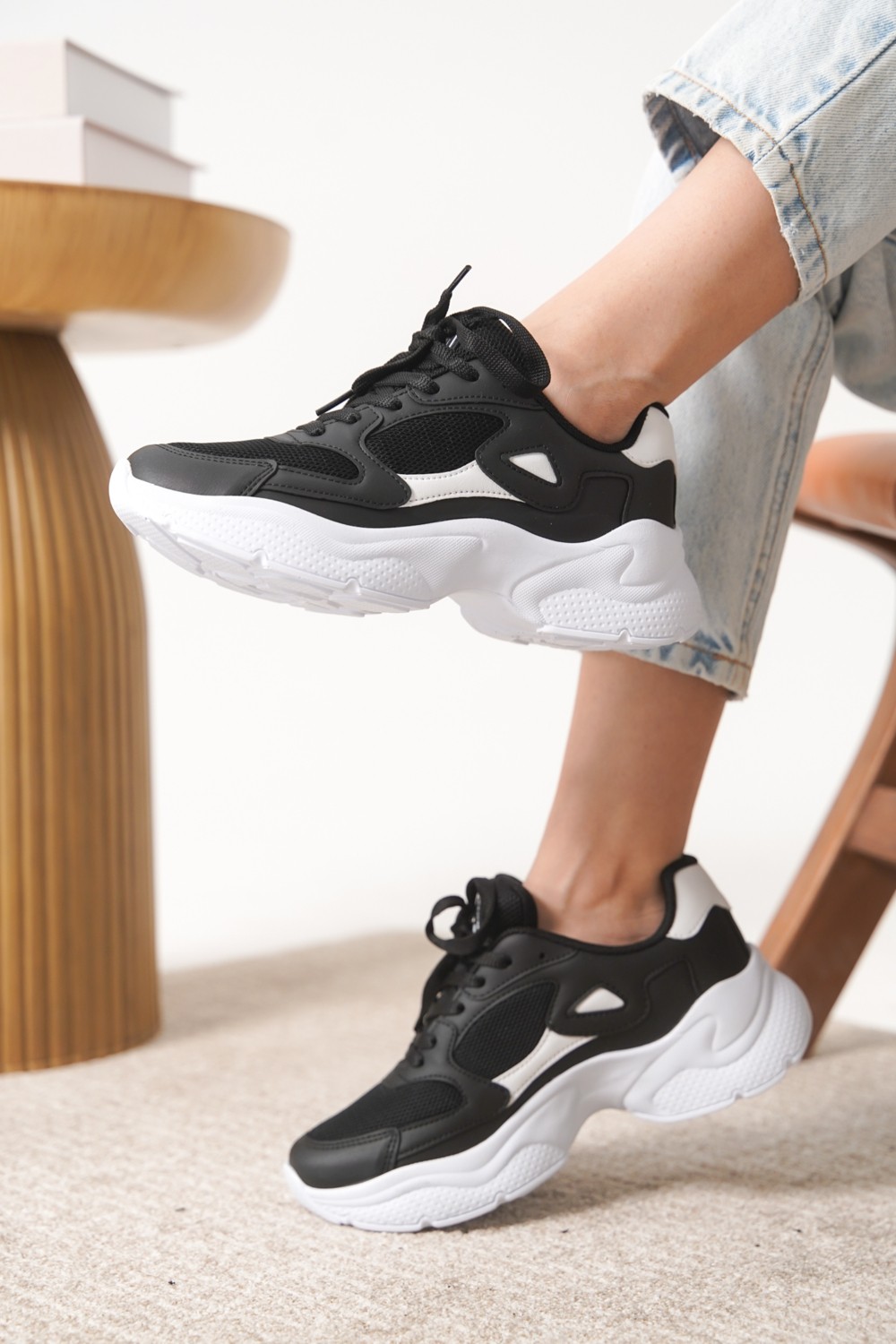 Daxtors Garantili D1152 Günlük Ortopedik Kadın Sneaker Spor Ayakkabı görsel 3