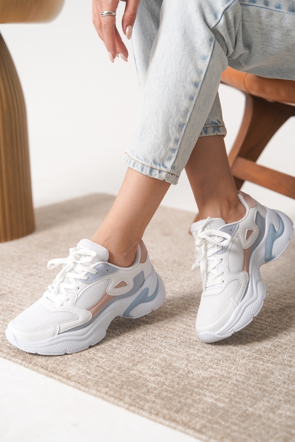 Daxtors Garantili D1152 Günlük Ortopedik Kadın Sneaker Spor Ayakkabı görsel 6