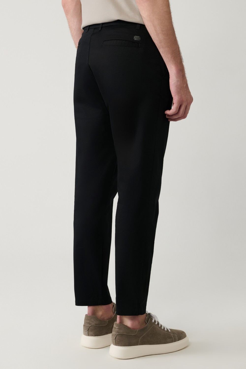 AVVA Erkek Siyah Pamuklu Klasik Bel Relaxed Fit Pantolon A41Y3037 görsel 5