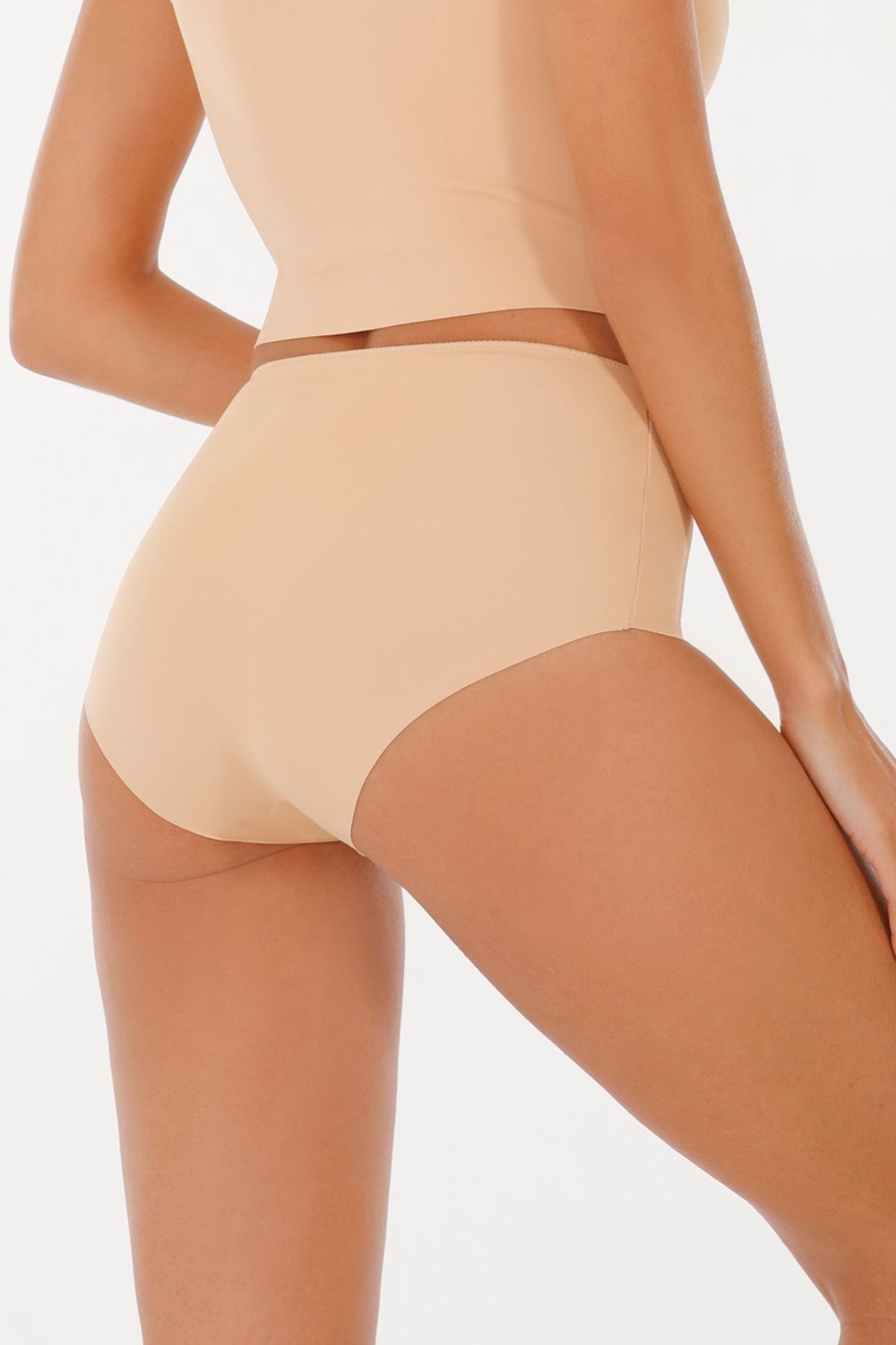 Sensu Kadın Yüksek Bel Dikişsiz Lazer Kesim Külot (Beli Lastikli) 3lü Set görsel 4