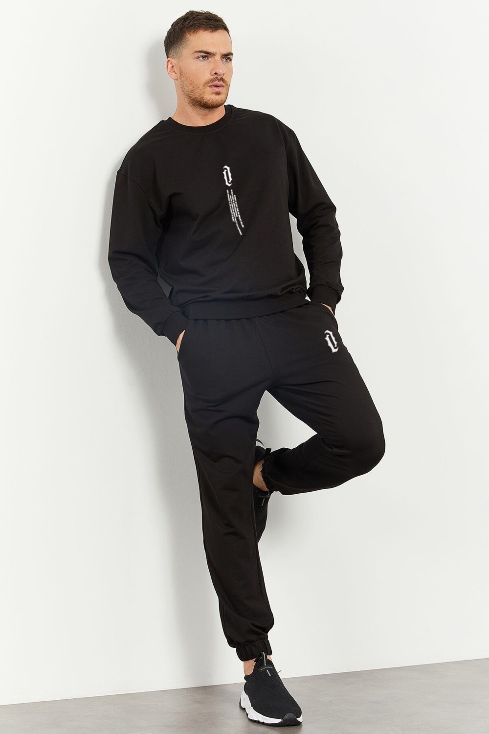 Yoho Sport Erkek Dikey Oversize 0 Yaka Eşofman Takımı