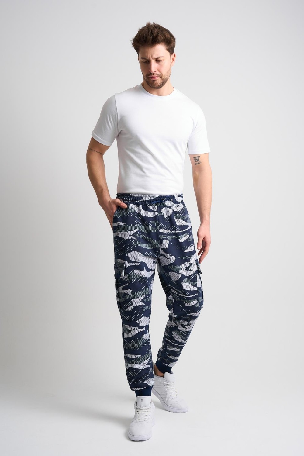 Alexander Gardi Kamuflaj Desenli Cepli Eşofman Altı (E21-72102)