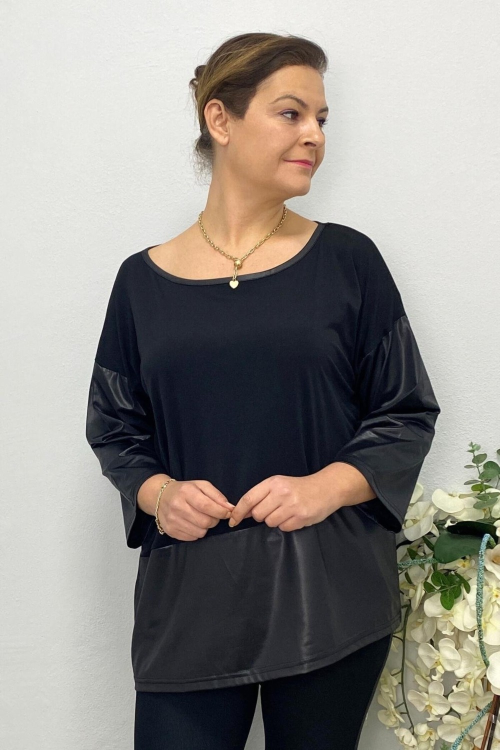 Mia Butik Kadın Siyah Serla Bluz görsel 2