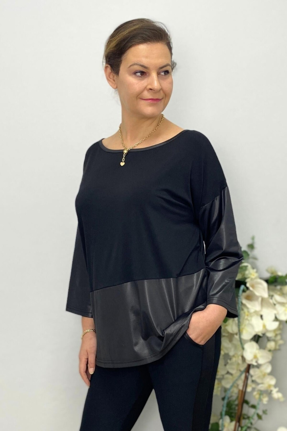 Mia Butik Kadın Siyah Serla Bluz görsel 3