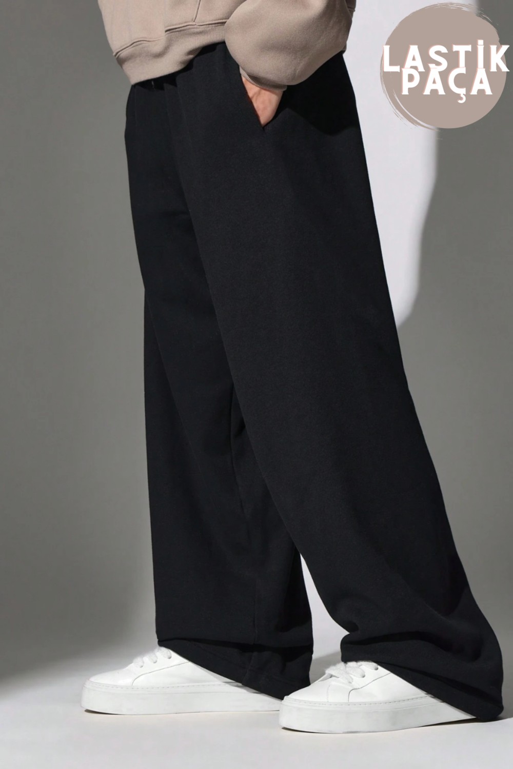 BSBSPOR Ultra Bol Tarz Baggy Eşofman Altı Ayarlanabilir Paçalı Ister Düz Ister Jogger Paça görsel 3