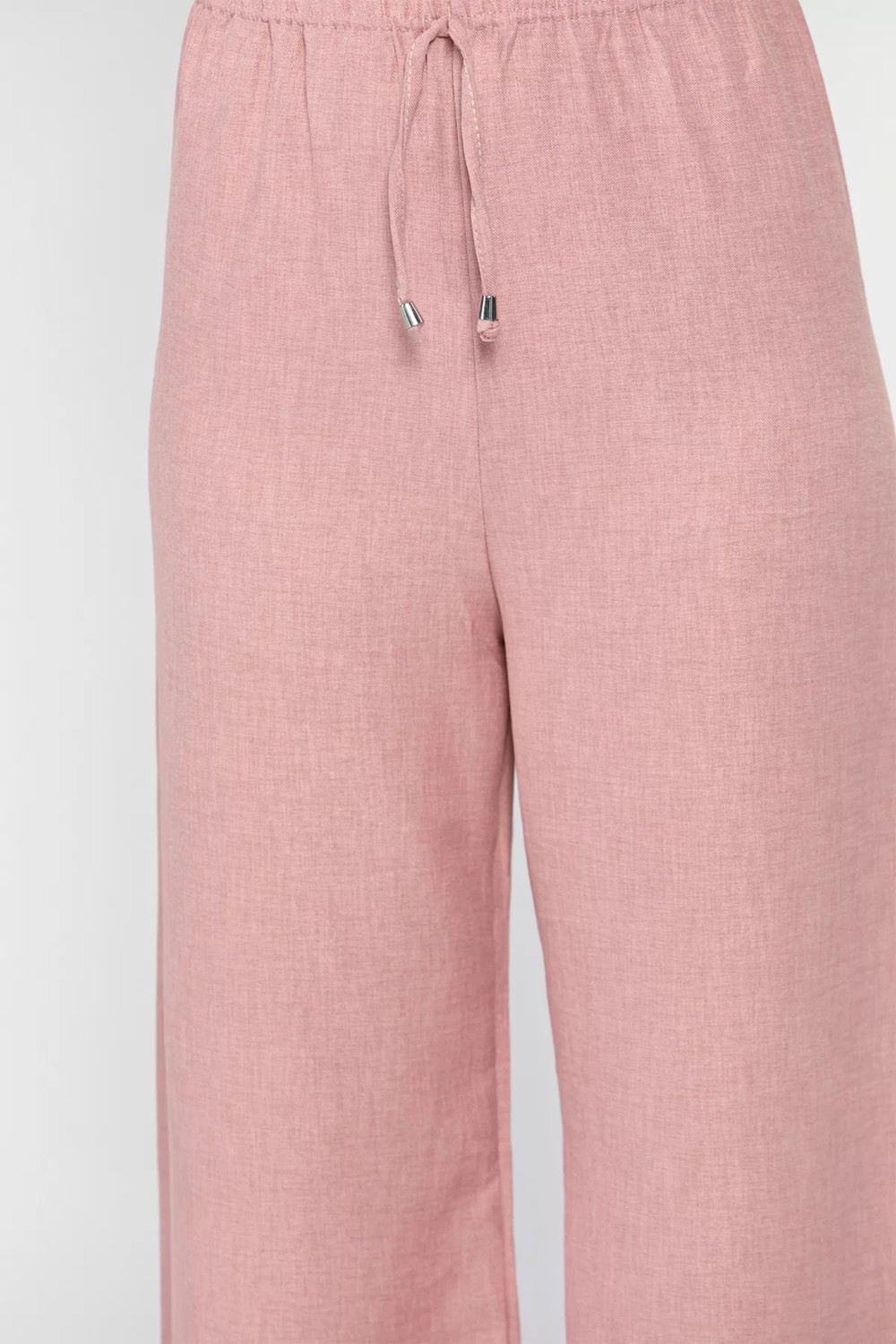 Gülseli Kadın Bel Lastikli Bol Paça Pantolon P-00012454 görsel 4