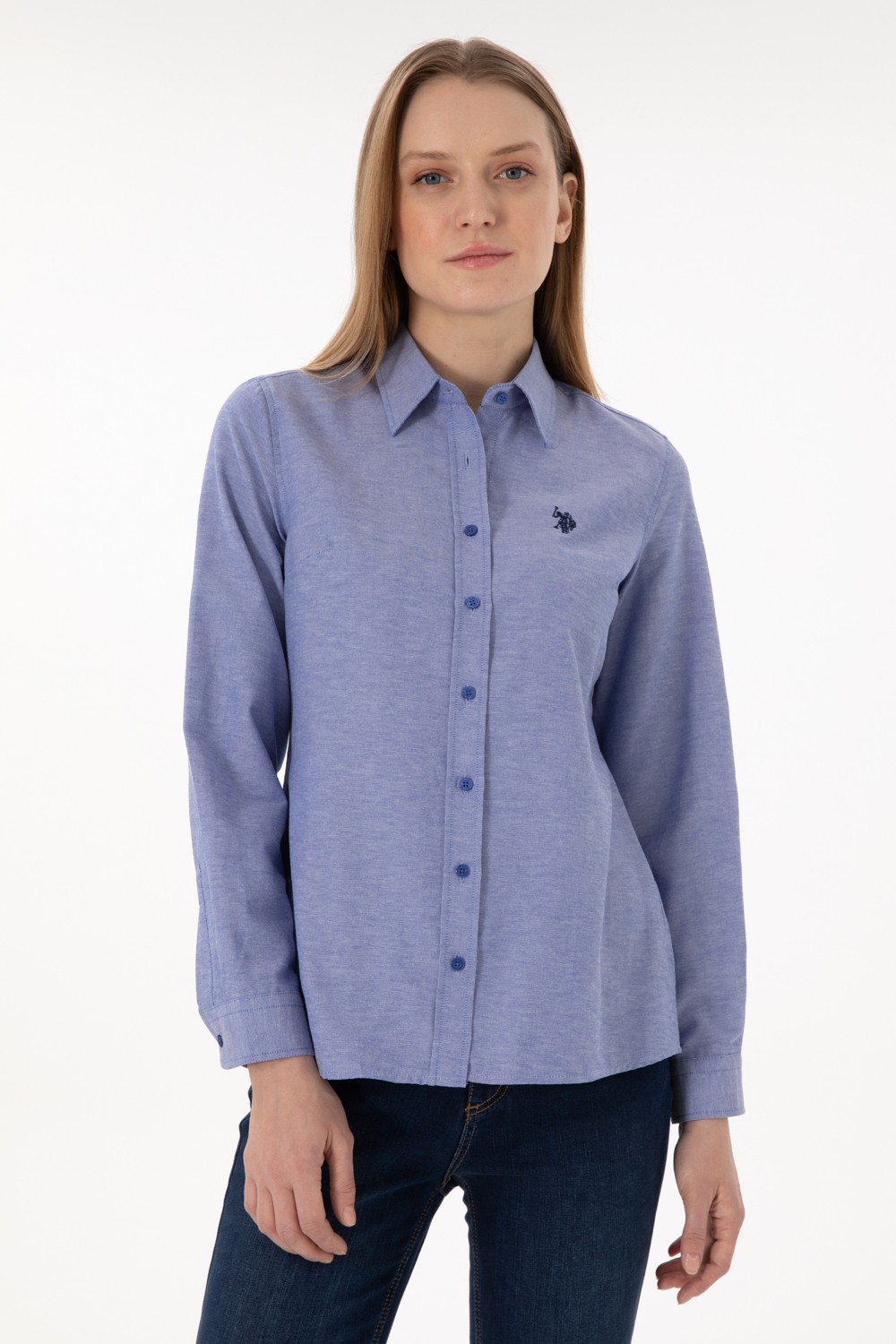 U.S. Polo Assn. Kadın Fuşya Gömlek Basic 50297002-VR023