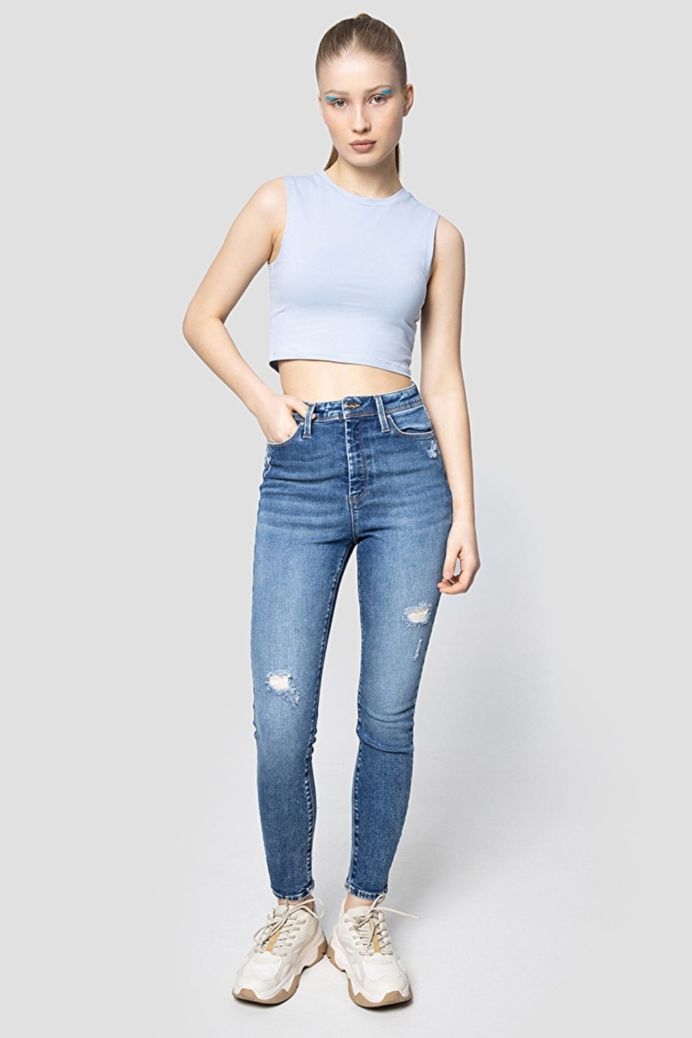 Loft Crop Kadın Atlet LF2032011 LF2032011002 görsel 4