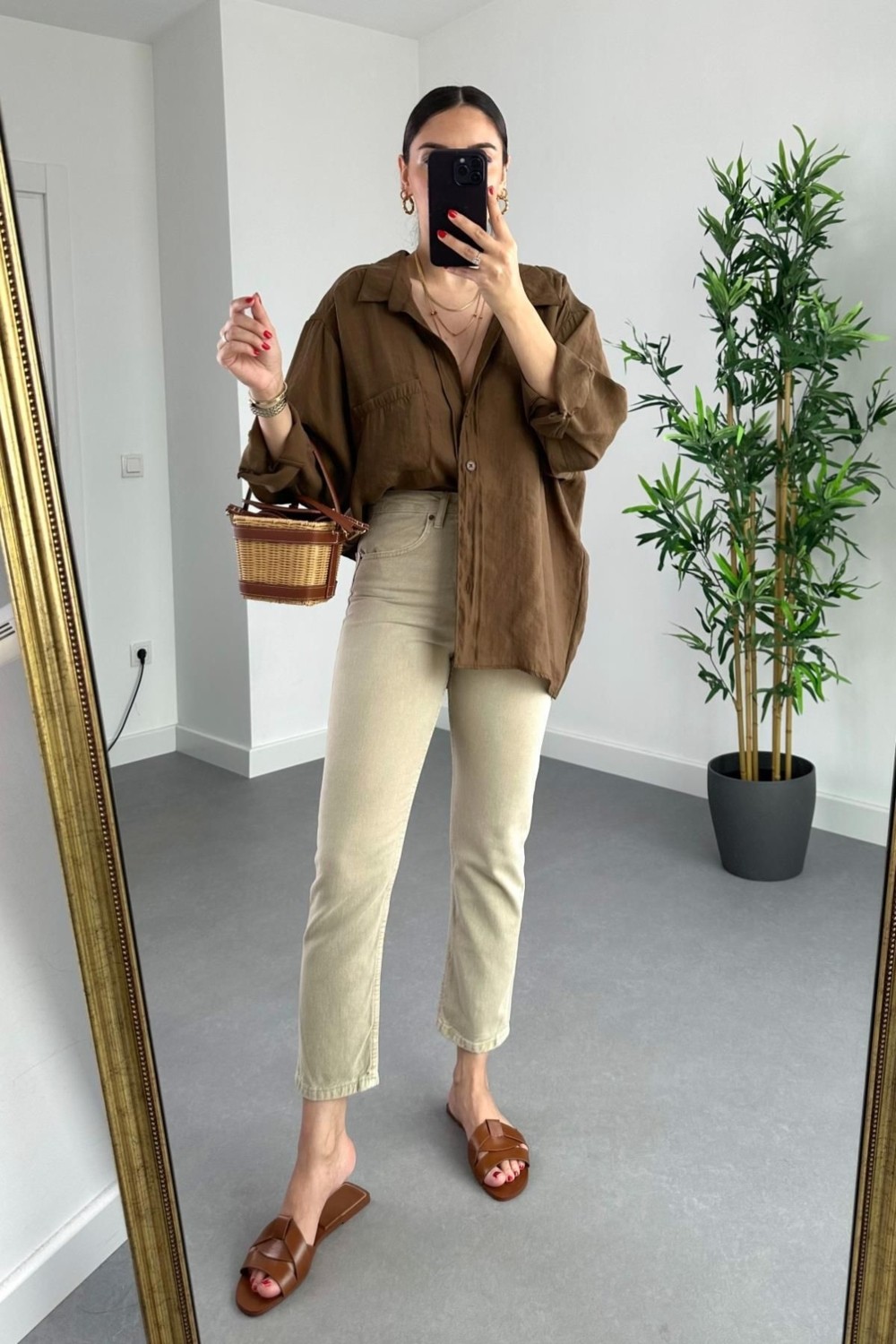ByCukurovaFrango Mona Beyaz Mom Jean Kadın Boyfriend Yüksek Bel Likralı Kot Pantolon