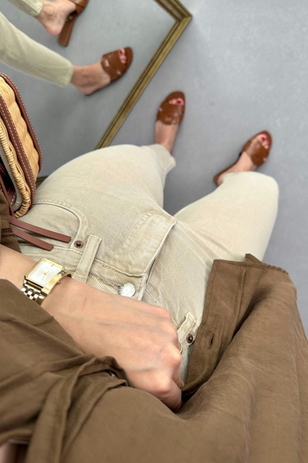 ByCukurovaFrango Mona Beyaz Mom Jean Kadın Boyfriend Yüksek Bel Likralı Kot Pantolon görsel 4