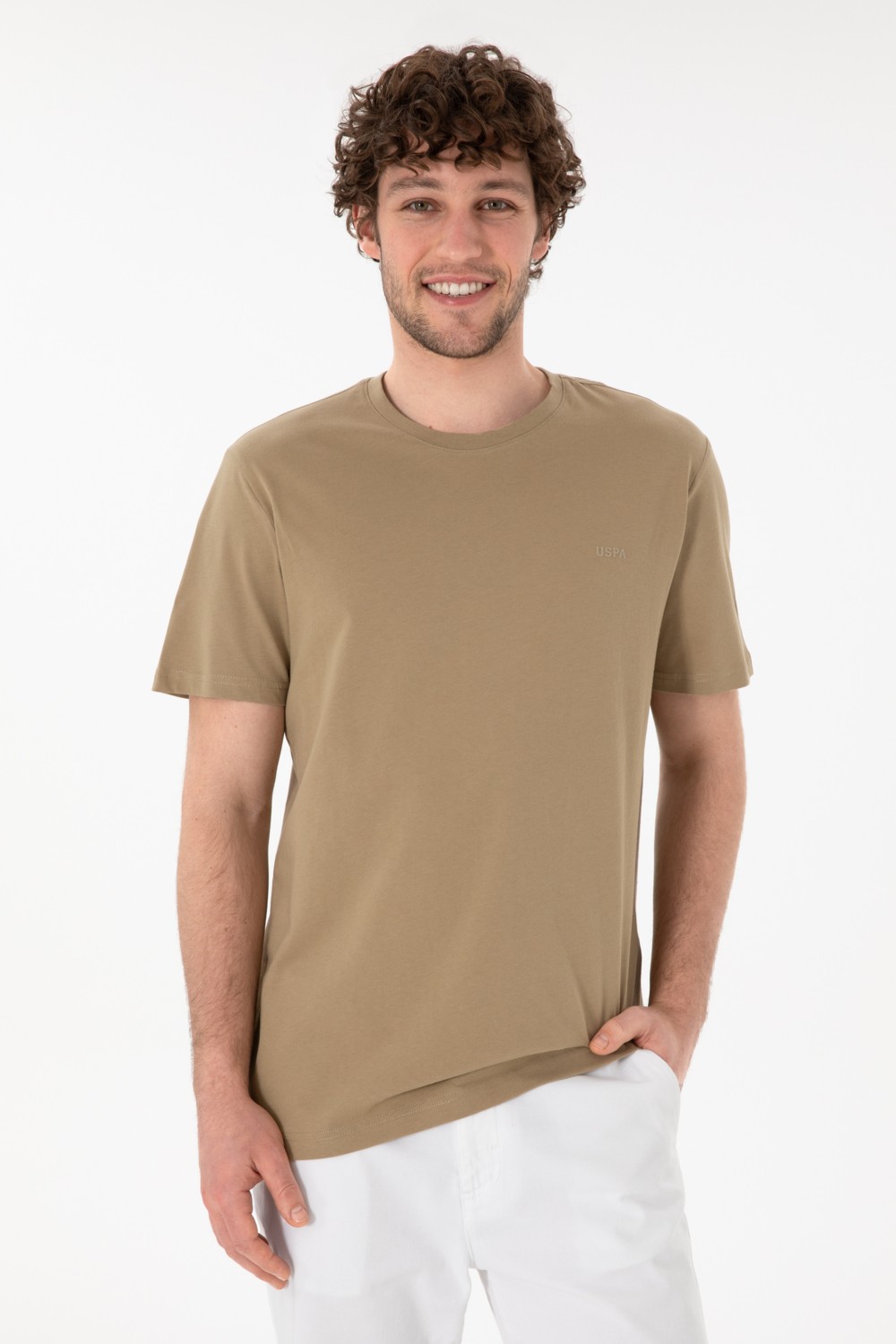 U.S. Polo Assn. Erkek Regular Fit Bisiklet Yaka Mint Basic Tişört 50305928-VR090
