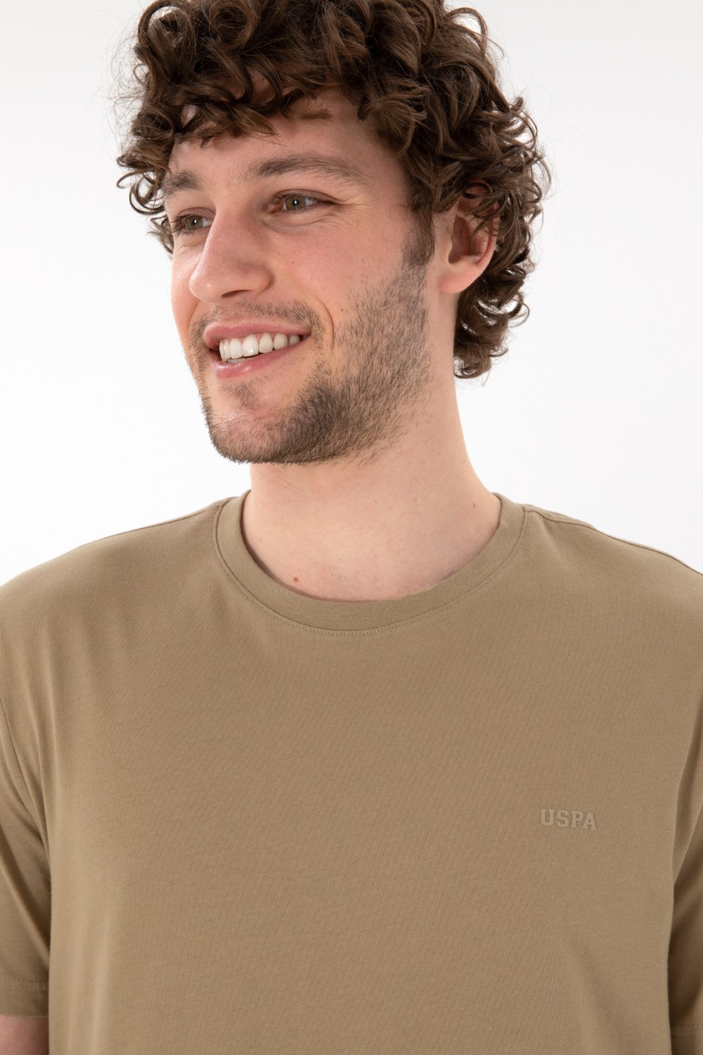 U.S. Polo Assn. Erkek Regular Fit Bisiklet Yaka Mint Basic Tişört 50305928-VR090 görsel 3
