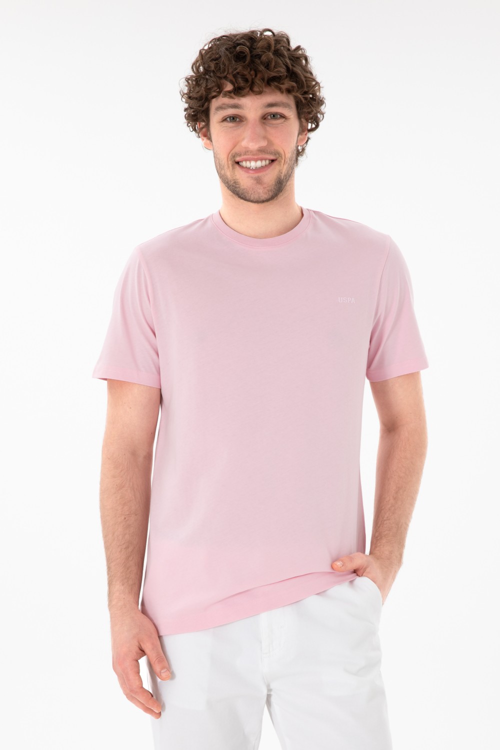 U.S. Polo Assn. Erkek Regular Fit Bisiklet Yaka Mint Basic Tişört 50305928-VR090