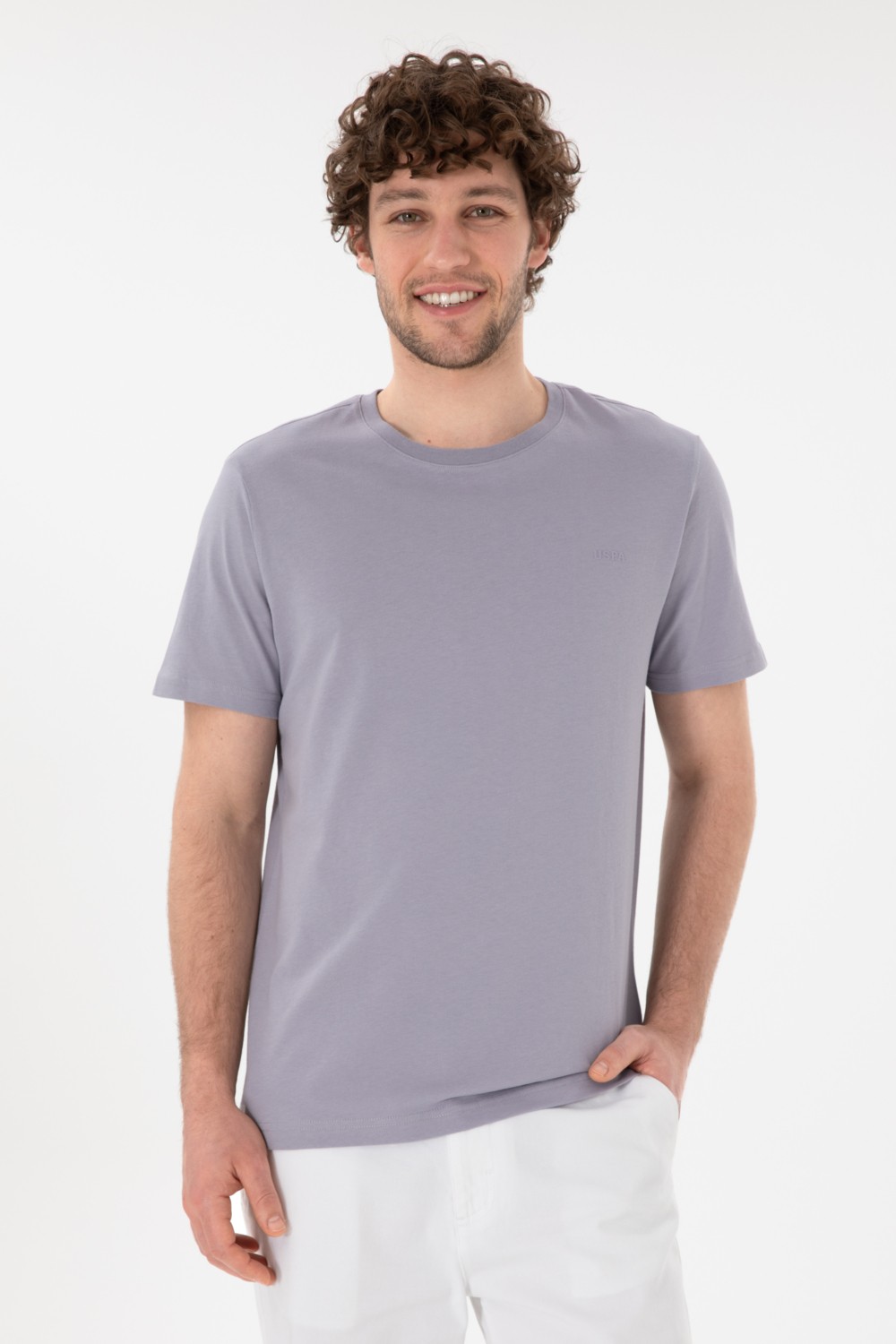U.S. Polo Assn. Erkek Regular Fit Bisiklet Yaka Mint Basic Tişört 50305928-VR090