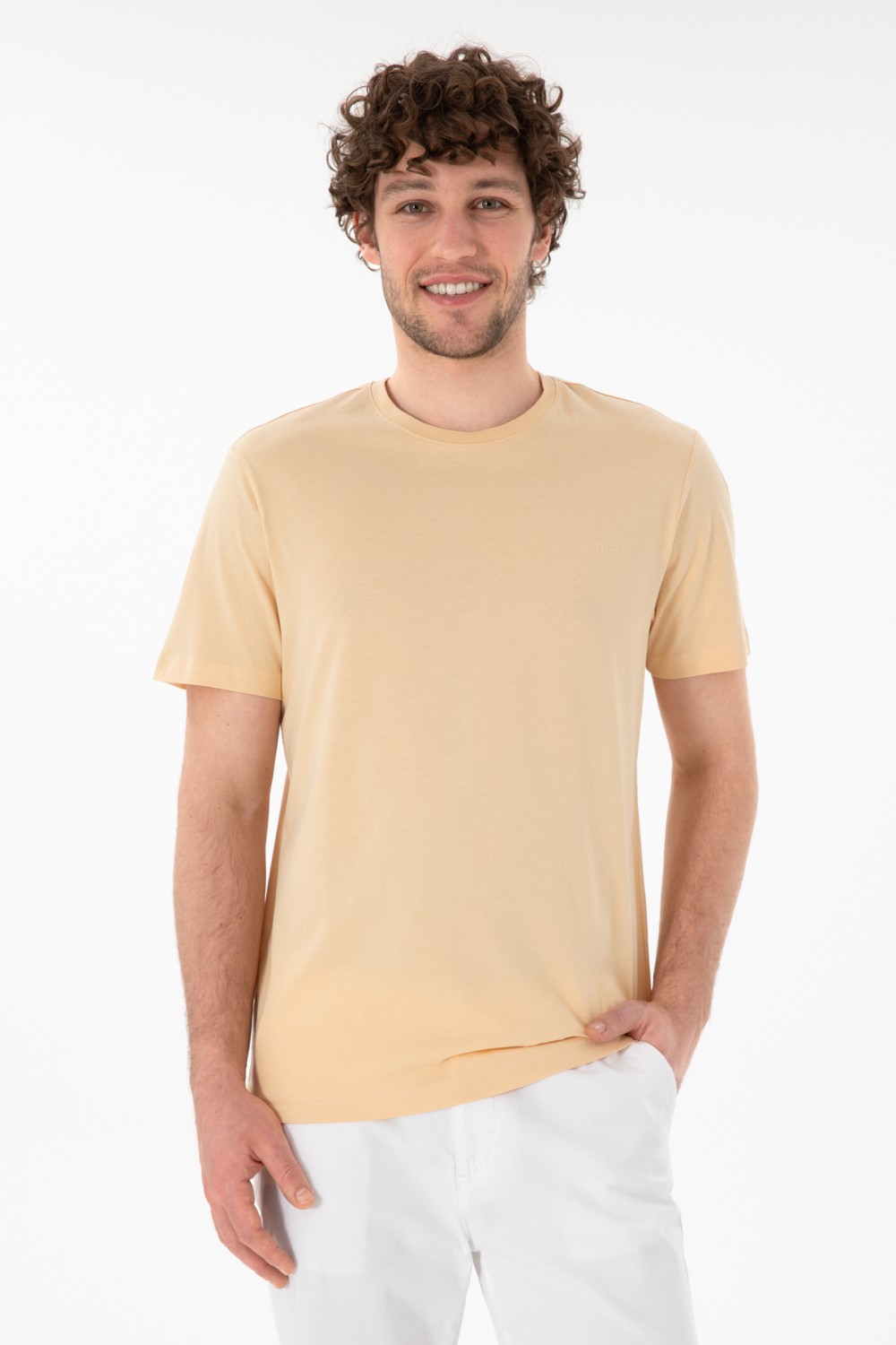 U.S. Polo Assn. Erkek Regular Fit Bisiklet Yaka Mint Basic Tişört 50305928-VR090