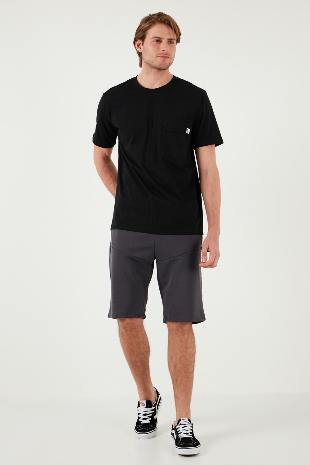 Buratti Belden Bağlamalı Pamuklu Cepli Regular Fit Short Erkek Short 5908047 görsel 5