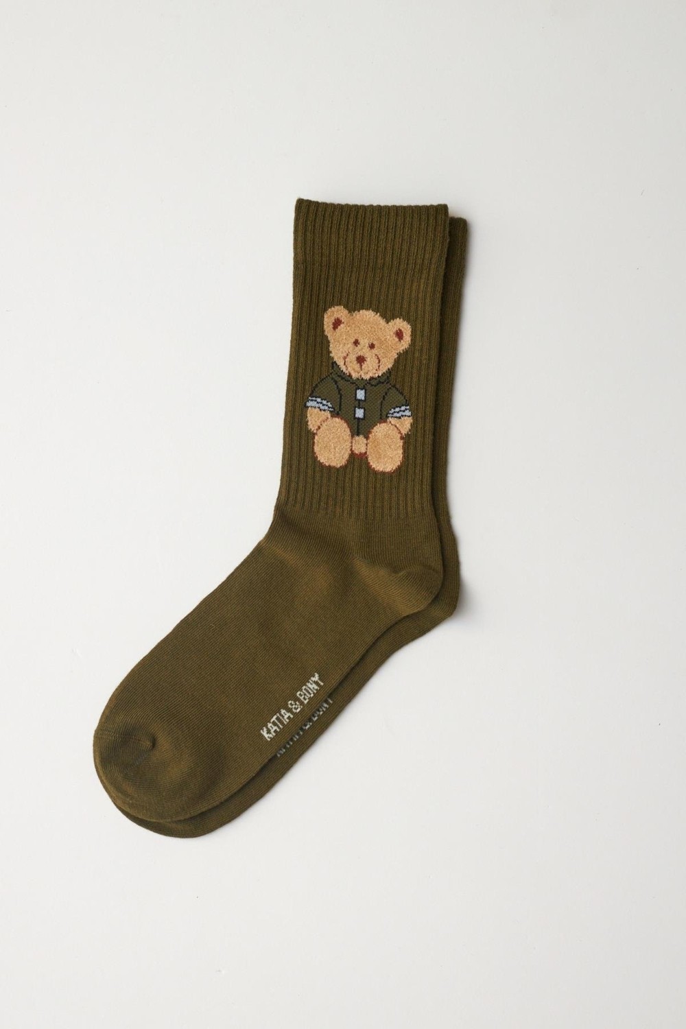 Katia & Bony Unisex Teddy Desenli Soket Çorap Ekru