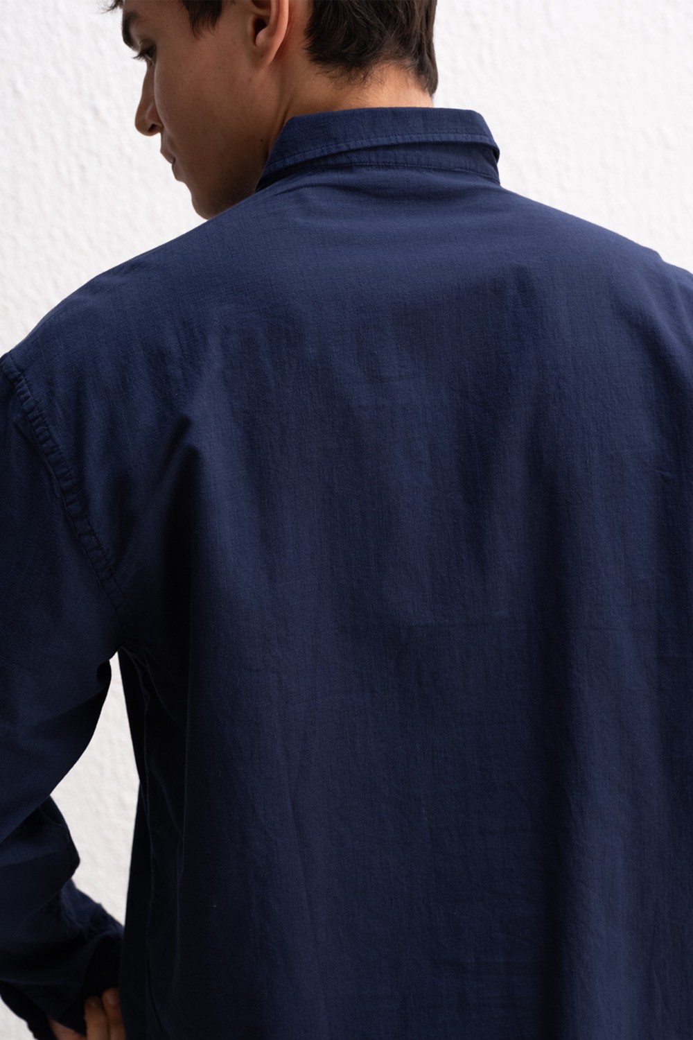Giesto Oversize Dökümlü Hafif Keten Gömlek görsel 8