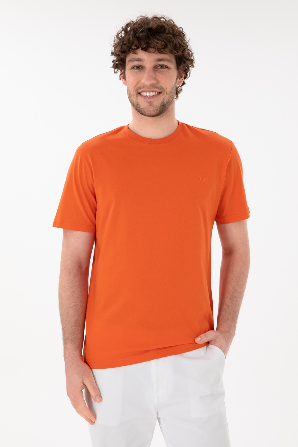 U.S. Polo Assn. Erkek Regular Fit Bisiklet Yaka Mint Basic Tişört 50305928-VR090