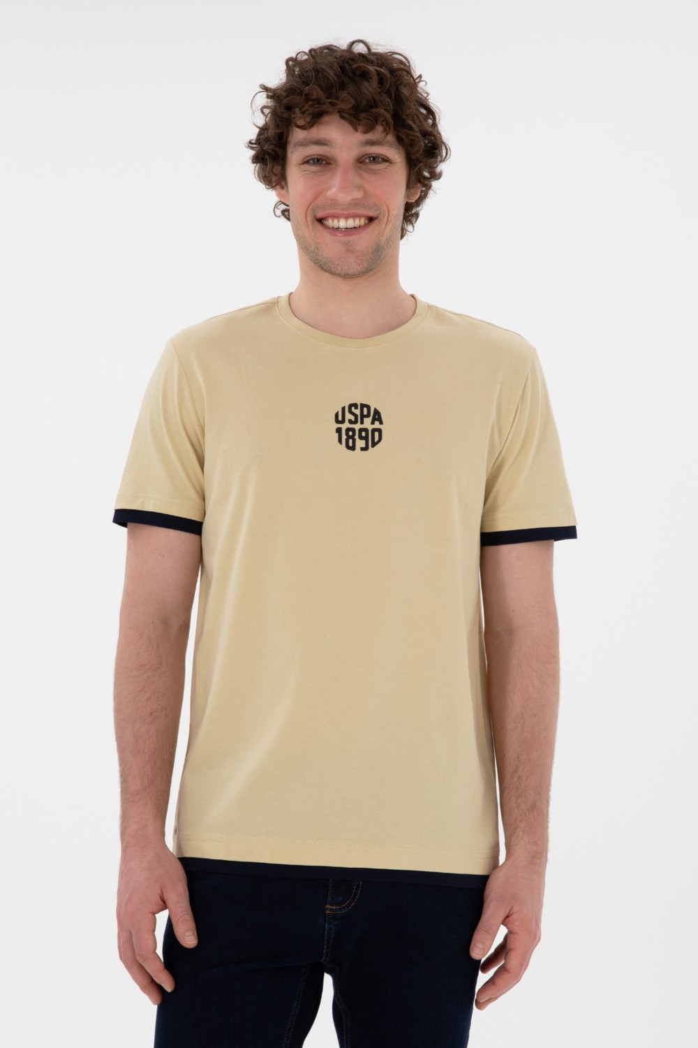 U.S. Polo Assn. Erkek Regular Fit Bisiklet Yaka Lacivert Tişört 50306900-VR033