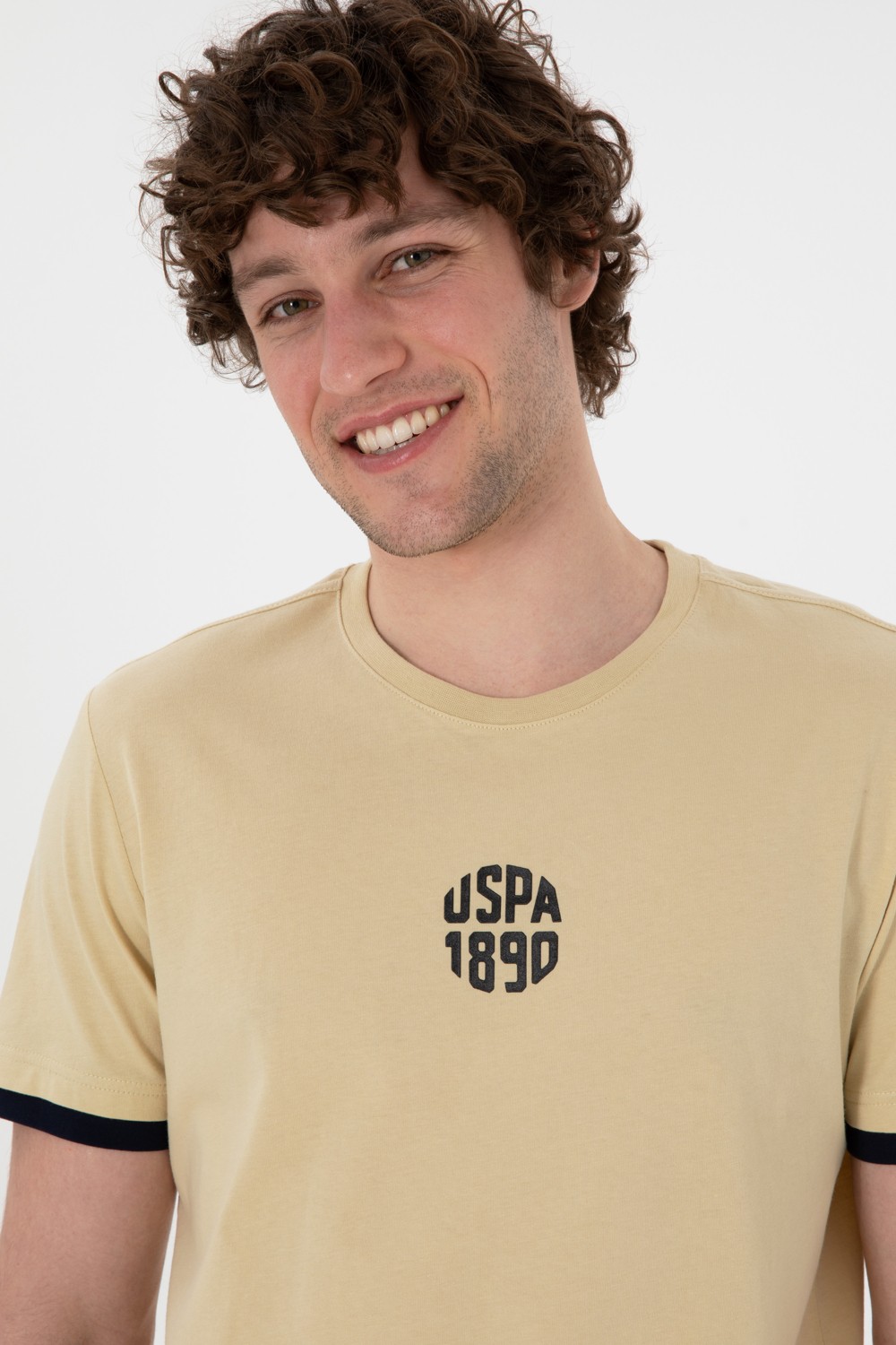 U.S. Polo Assn. Erkek Regular Fit Bisiklet Yaka Lacivert Tişört 50306900-VR033 görsel 2