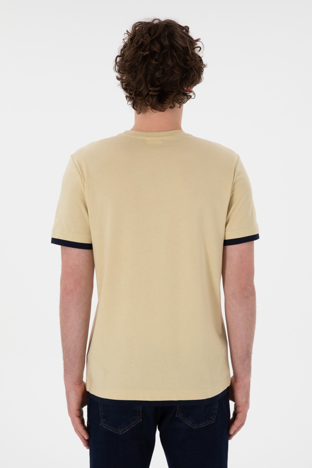 U.S. Polo Assn. Erkek Regular Fit Bisiklet Yaka Lacivert Tişört 50306900-VR033 görsel 5