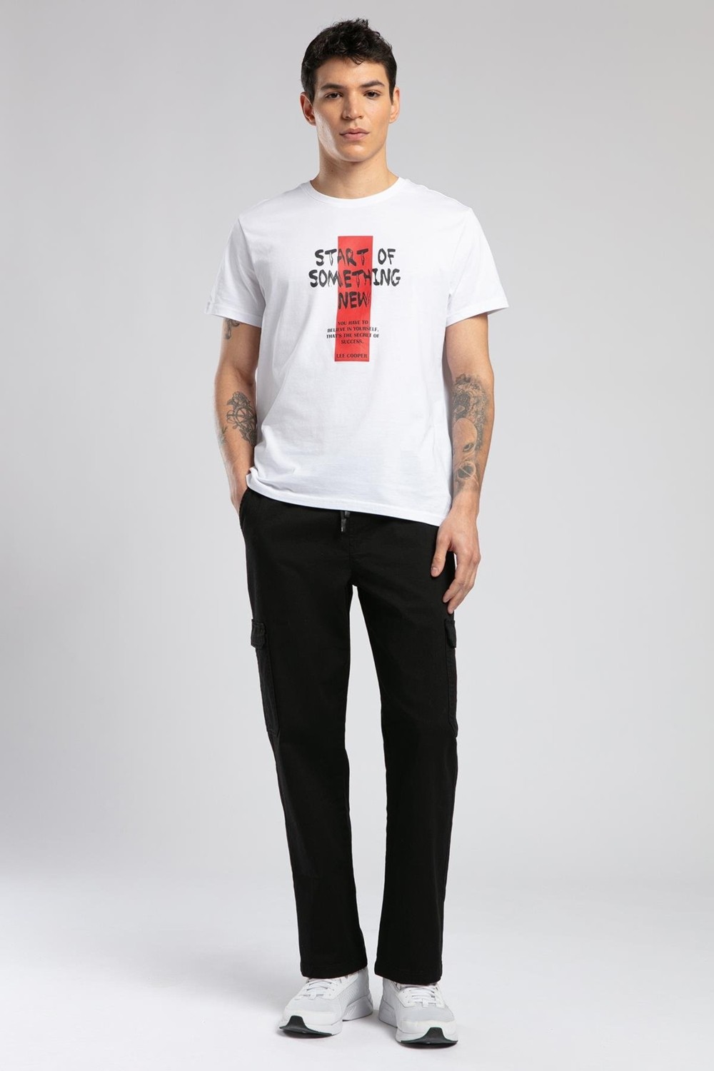 Lee Cooper Jogger Cargo Normal Bel Rahat Kesim Bilekte Lastikli Paça Siyah Erkek Pantolon